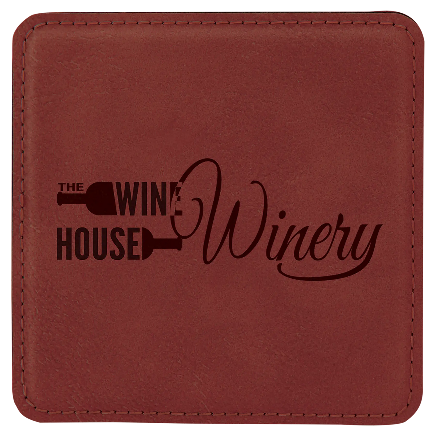 4" Leatherette Coasters (Square or Round) JDS