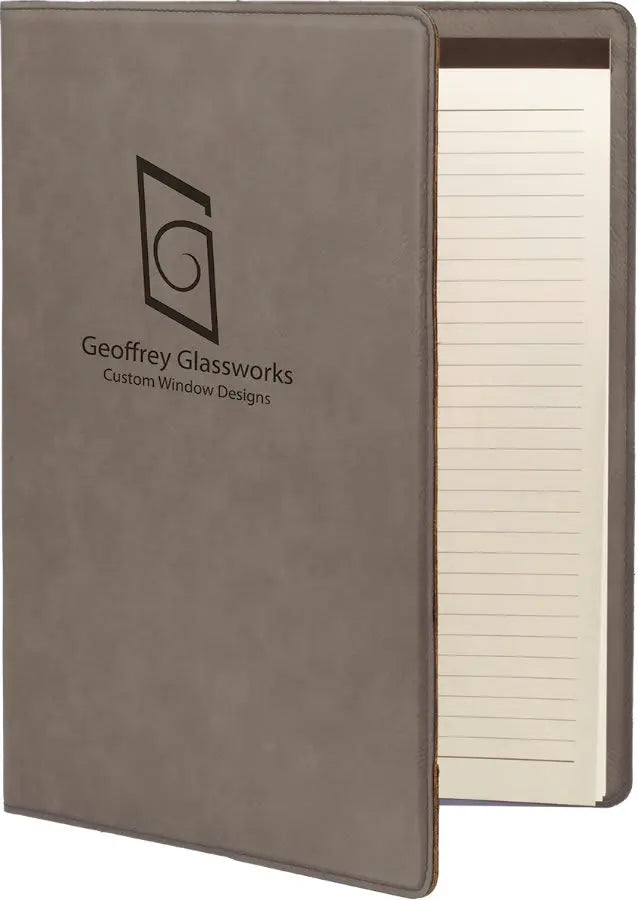 Leatherette Portfolio with Notepad - Custom JDS