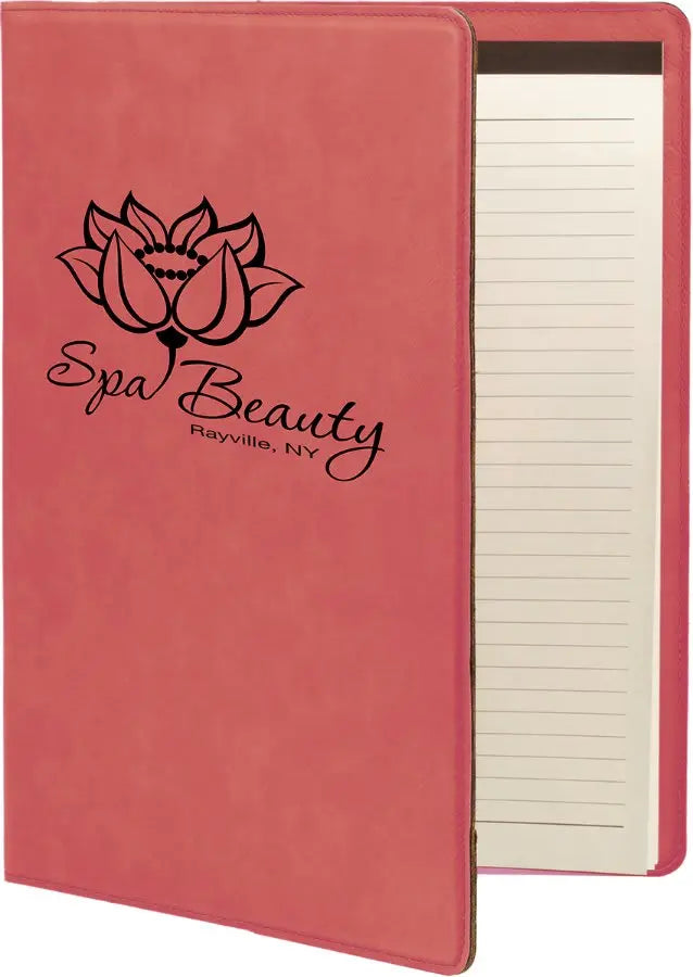 Leatherette Portfolio with Notepad - Custom JDS