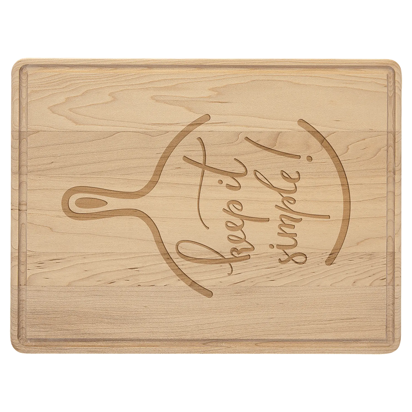 Maple Cutting Board with Drip Ring JDS