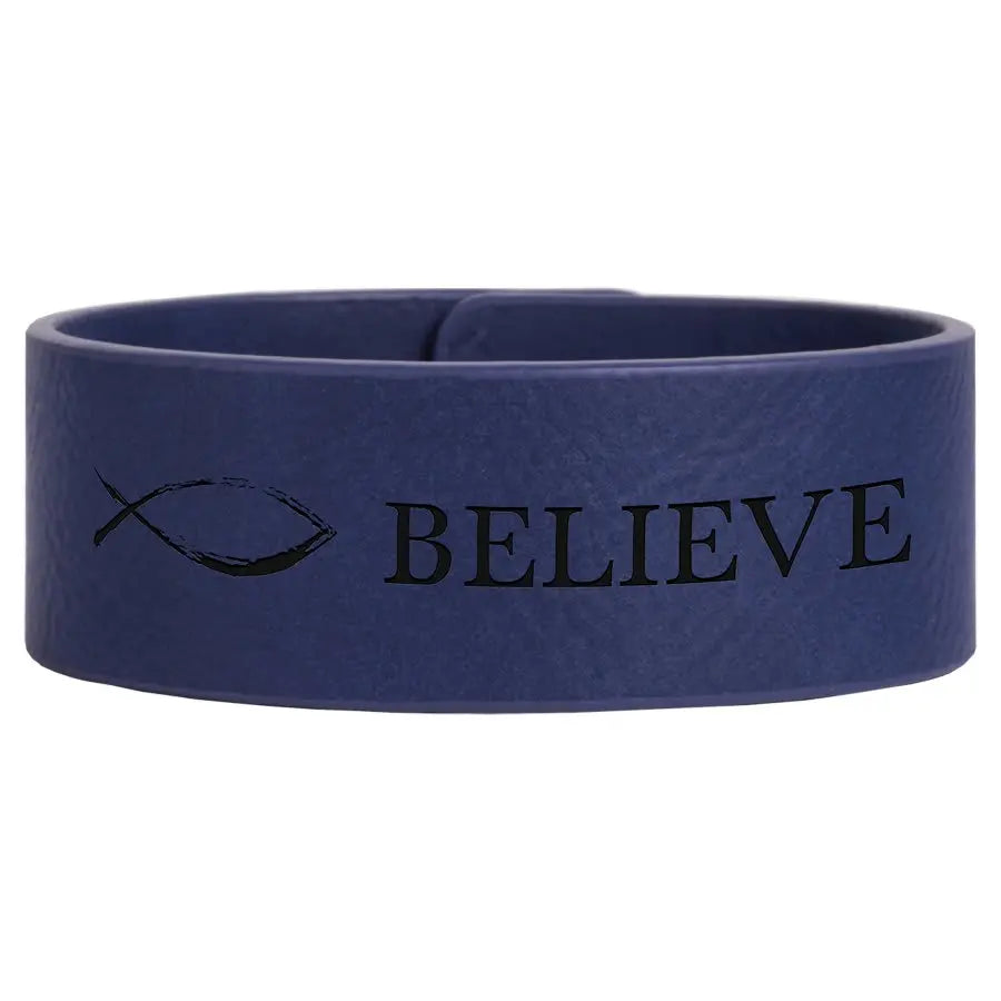 Laserable Leatherette Cuff Bracelet JDS