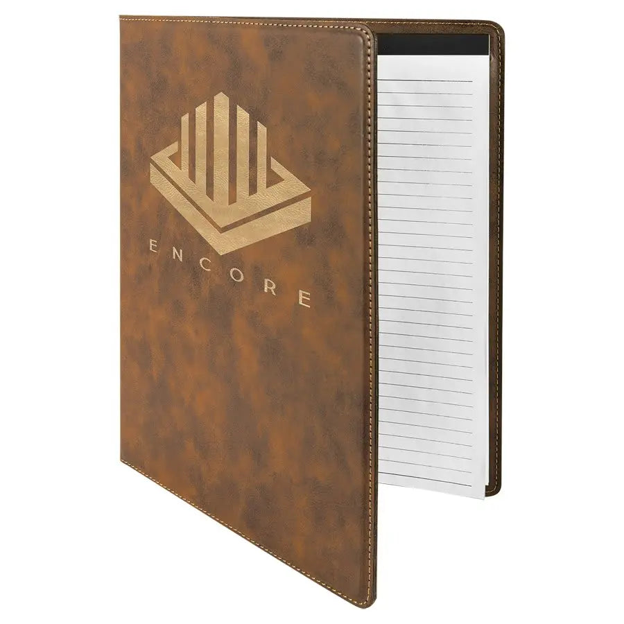 Leatherette Portfolio with Notepad - Custom JDS