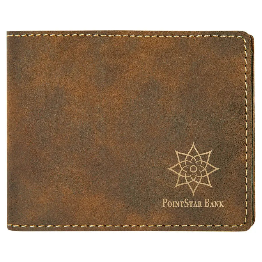 Leatherette Bifold Wallet - Custom JDS