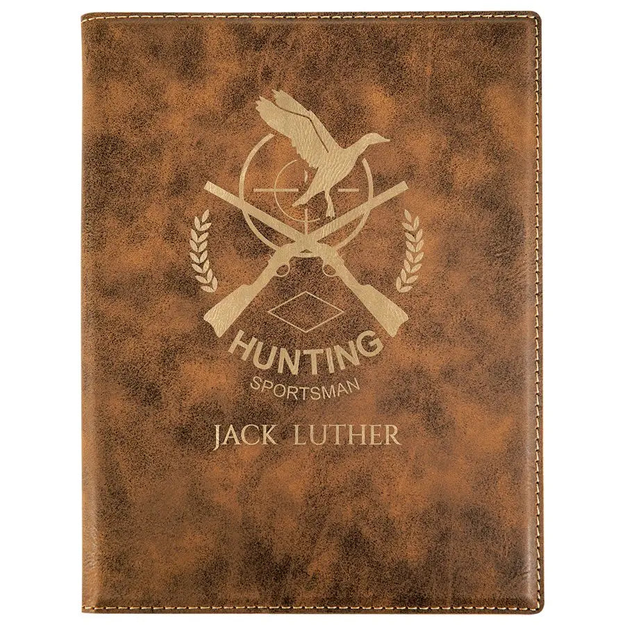 Leatherette Portfolio with Notepad - Custom JDS