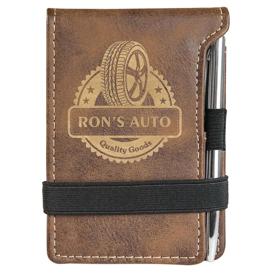 Leatherette Journal/Notepad - Custom JDS