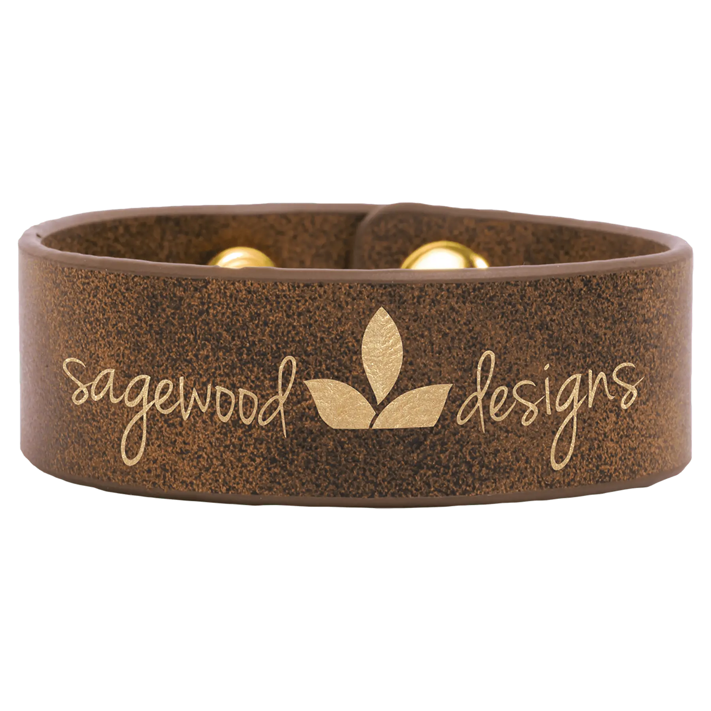 Laserable Leatherette Cuff Bracelet JDS