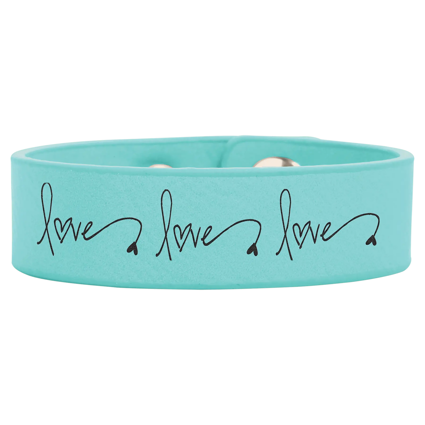 Laserable Leatherette Cuff Bracelet JDS