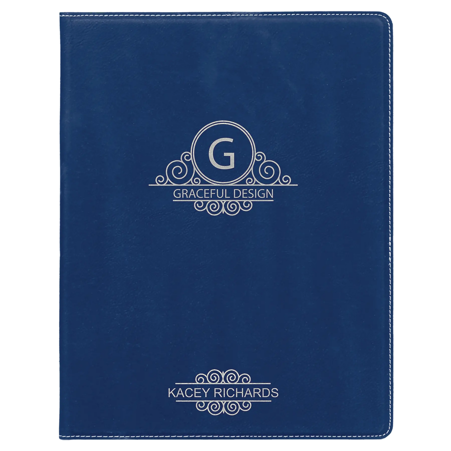 Leatherette Portfolio with Notepad - Custom JDS