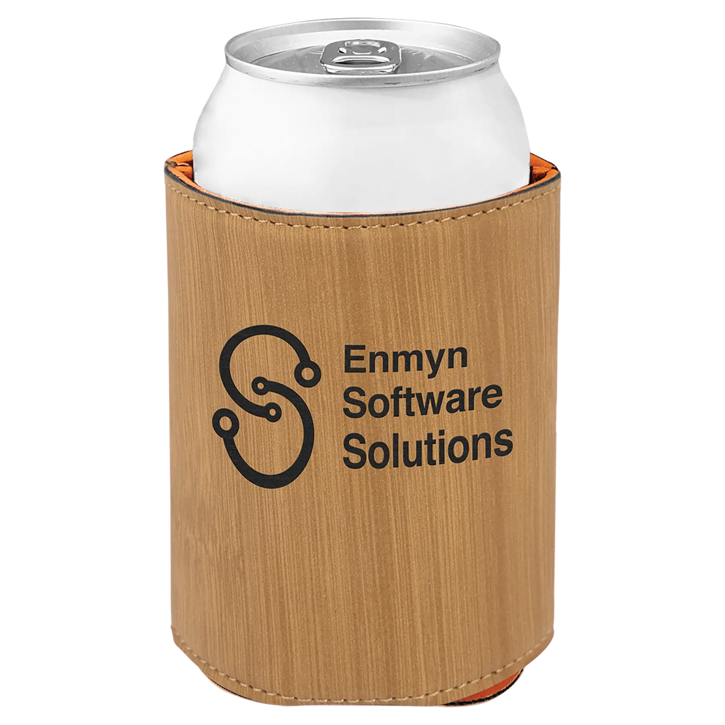 Leatherette Beverage Holder - 3 3/4" - Custom JDS