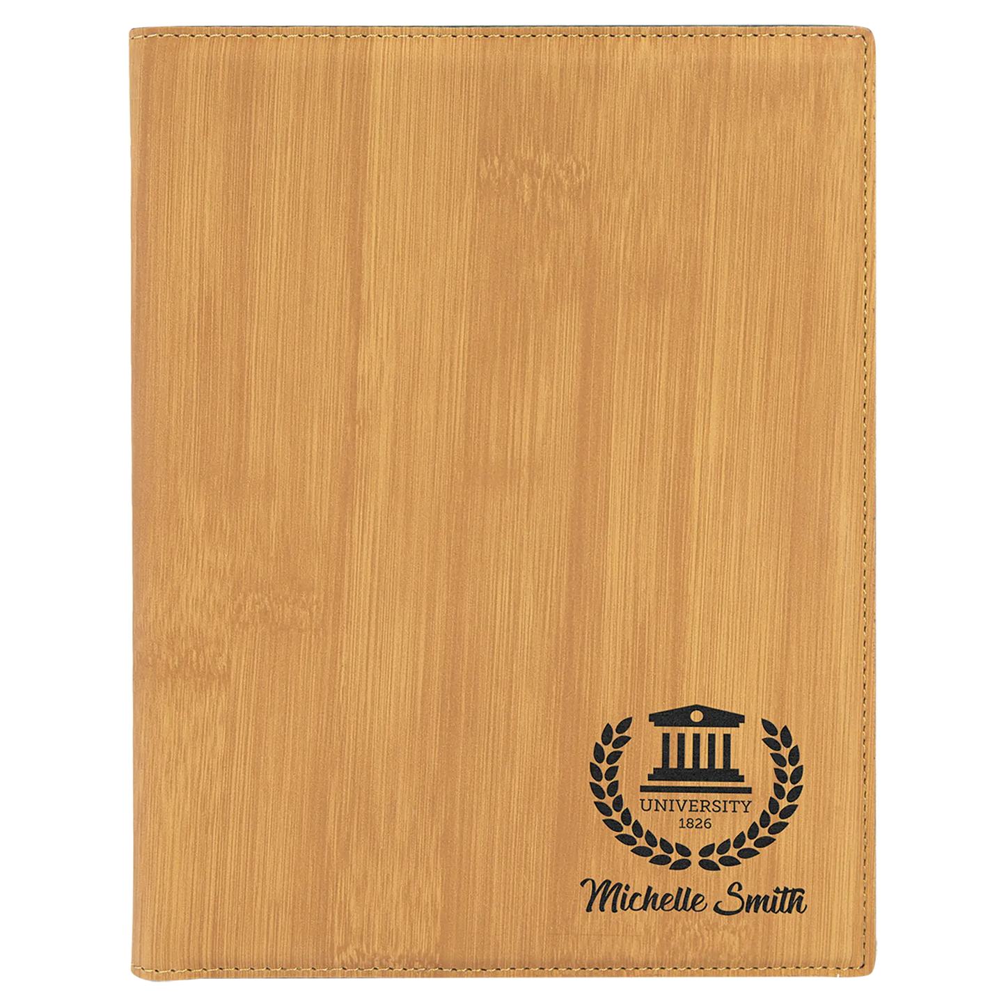 Leatherette Portfolio with Notepad - Custom JDS