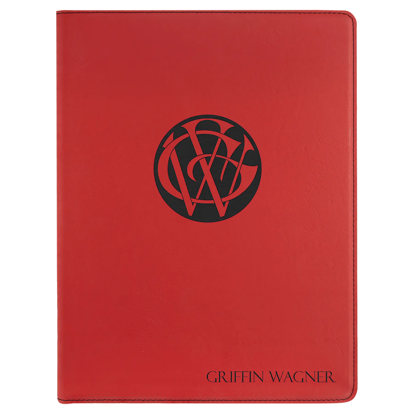 Leatherette Portfolio with Notepad - Custom JDS