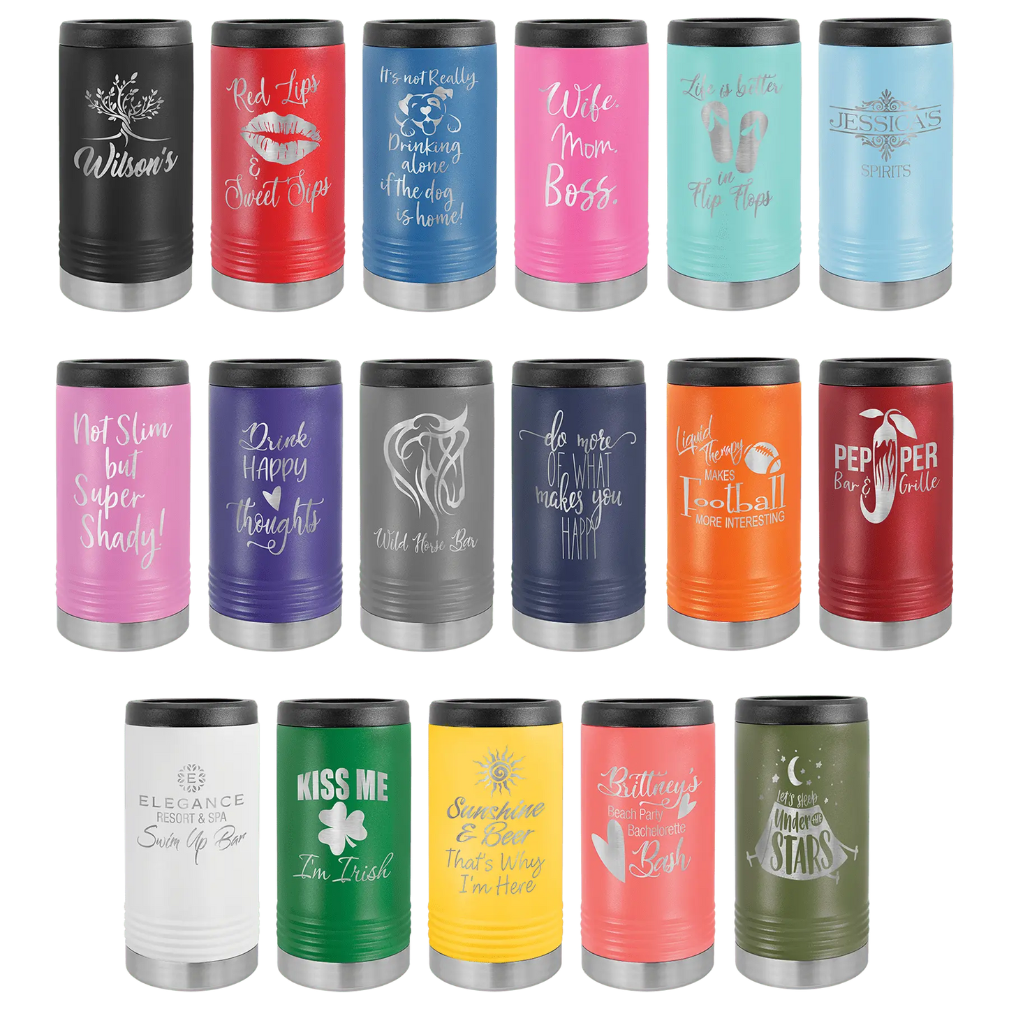 Beverage Holder/Can Cooler - Slim - Custom JDS