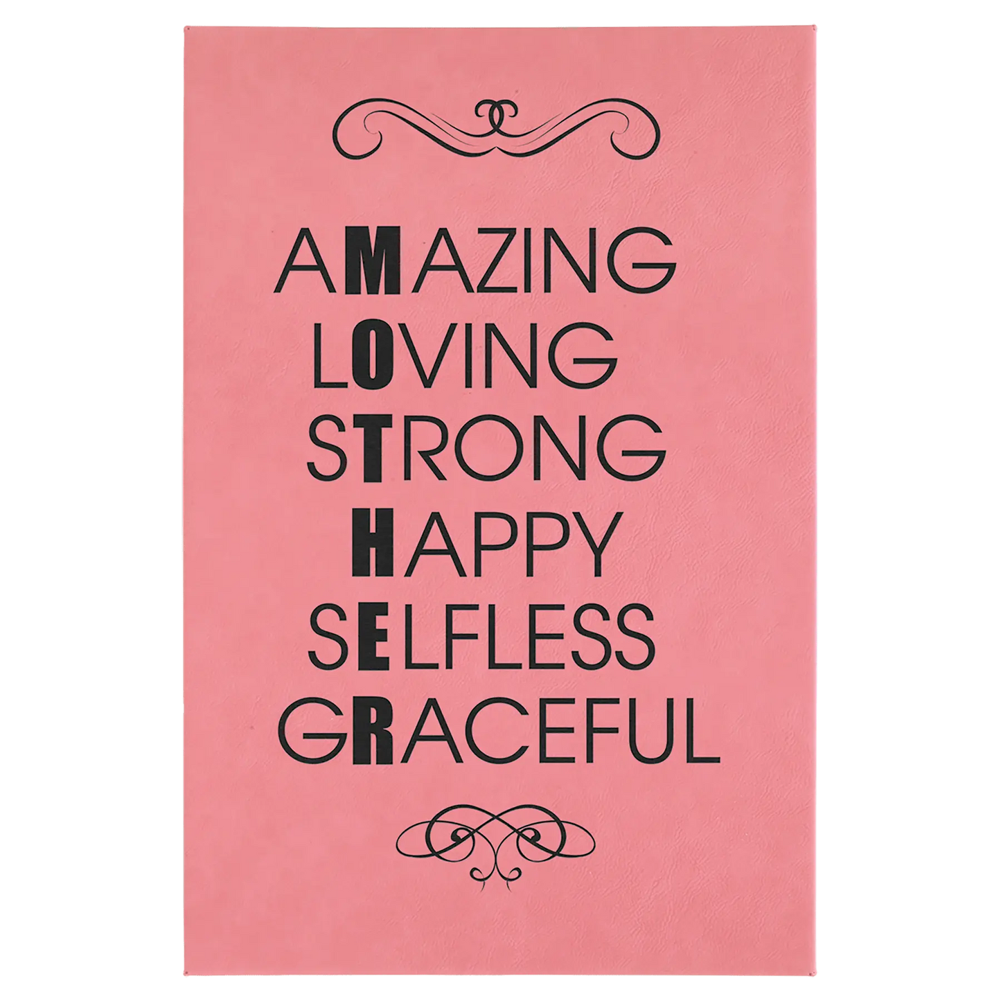 Laserable Leatherette Wall Decor with Sawtooth Hanger JDS
