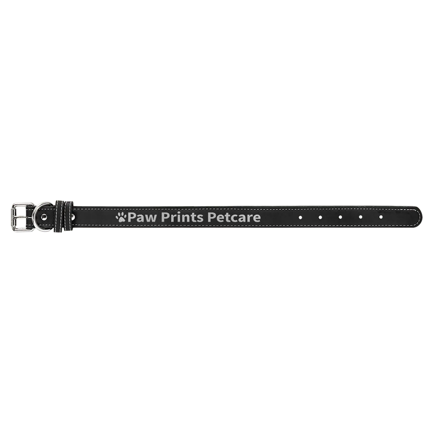 Dog Collar - Medium 19" x 1" Leatherette - Custom JDS