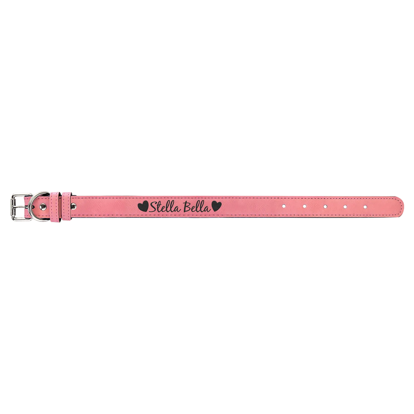 Dog Collar - Medium 19" x 1" Leatherette - Custom JDS
