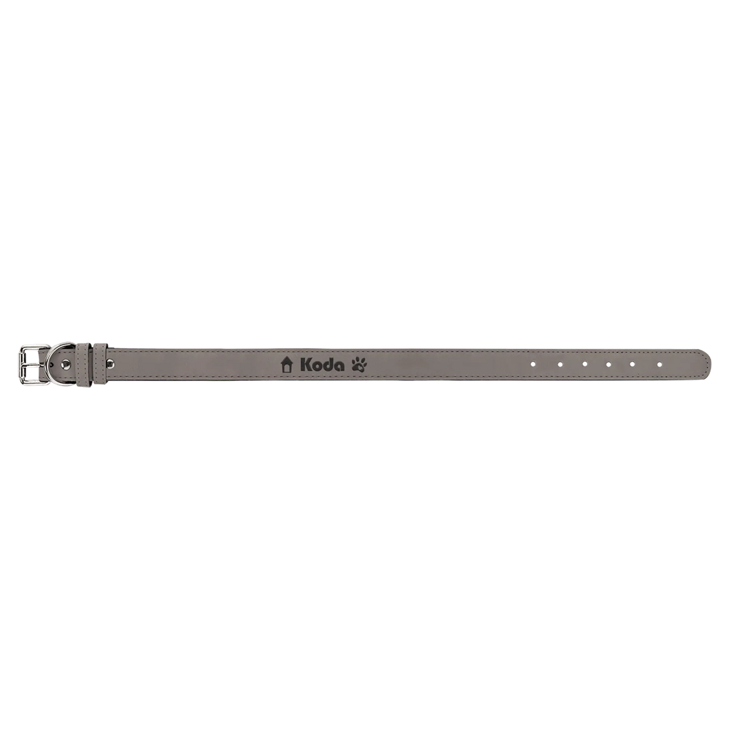 Dog Collar - XL 27" x 1 1/4" Leatherette - Custom JDS