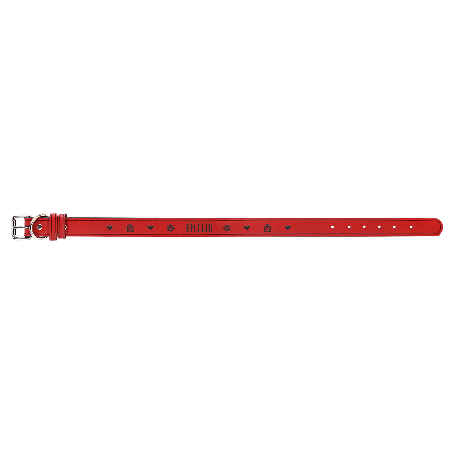 Dog Collar - XL 27" x 1 1/4" Leatherette - Custom JDS