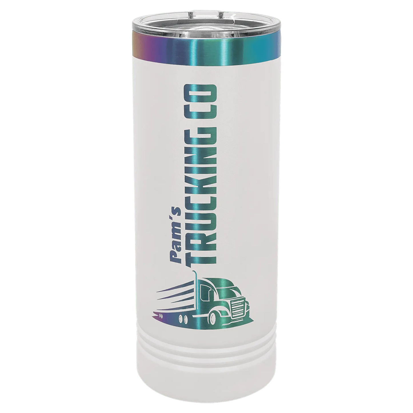 22 oz. - Ion Plated - Skinny Tumbler with Slider Lid - Custom JDS