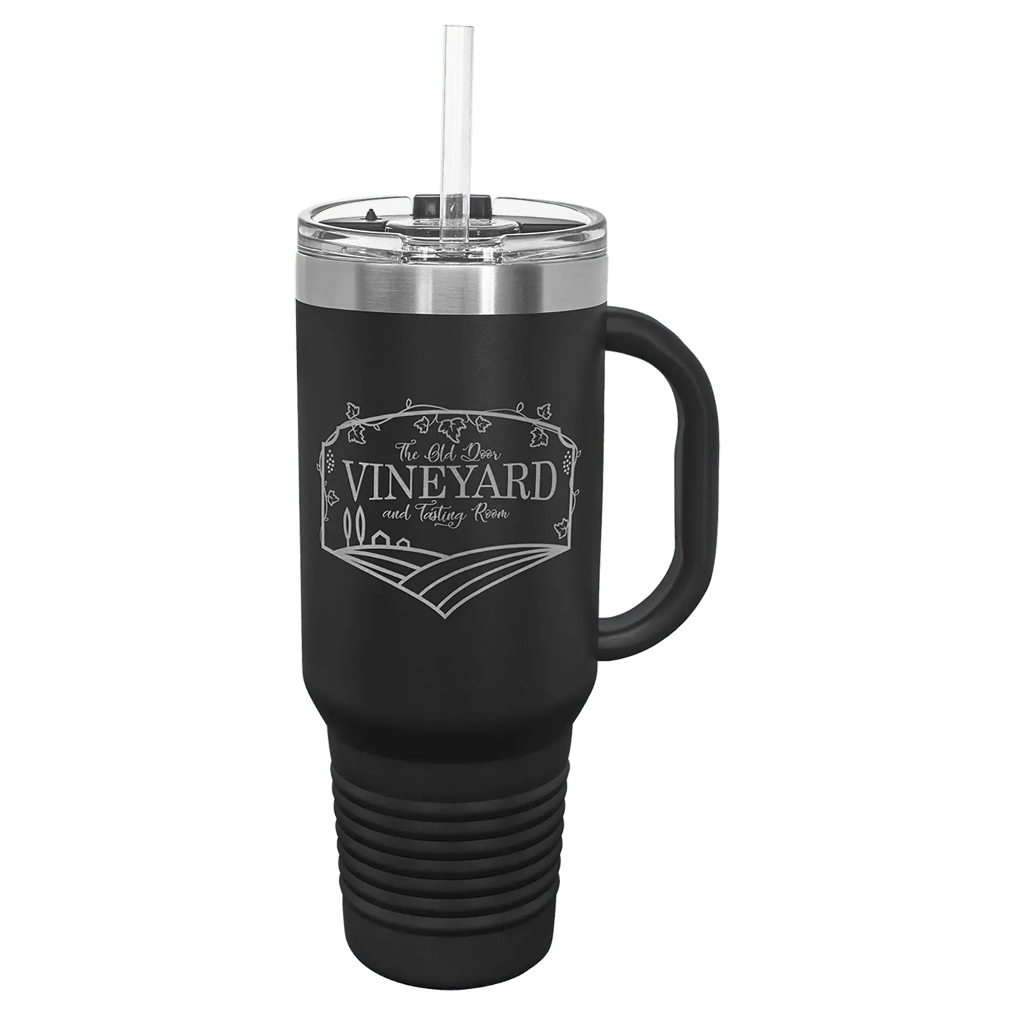 40 oz Travel Mug with Handle, Straw Included - Custom JDS