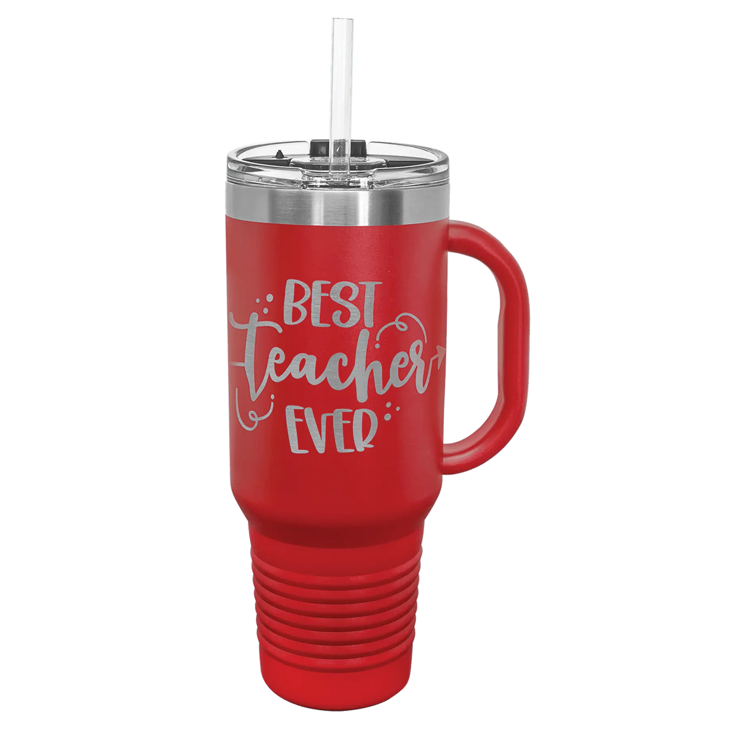 40 oz Travel Mug with Handle, Straw Included - Custom JDS