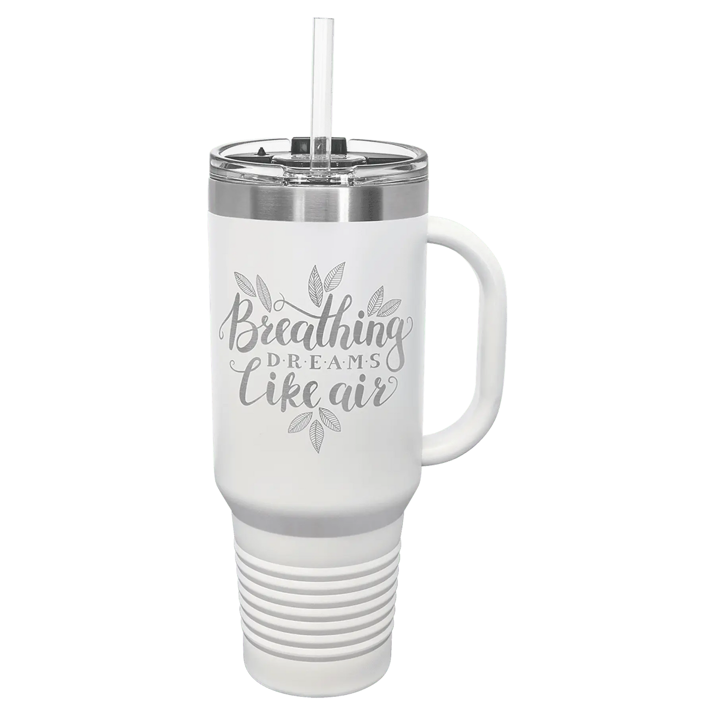 40 oz Travel Mug with Handle, Straw Included - Custom JDS