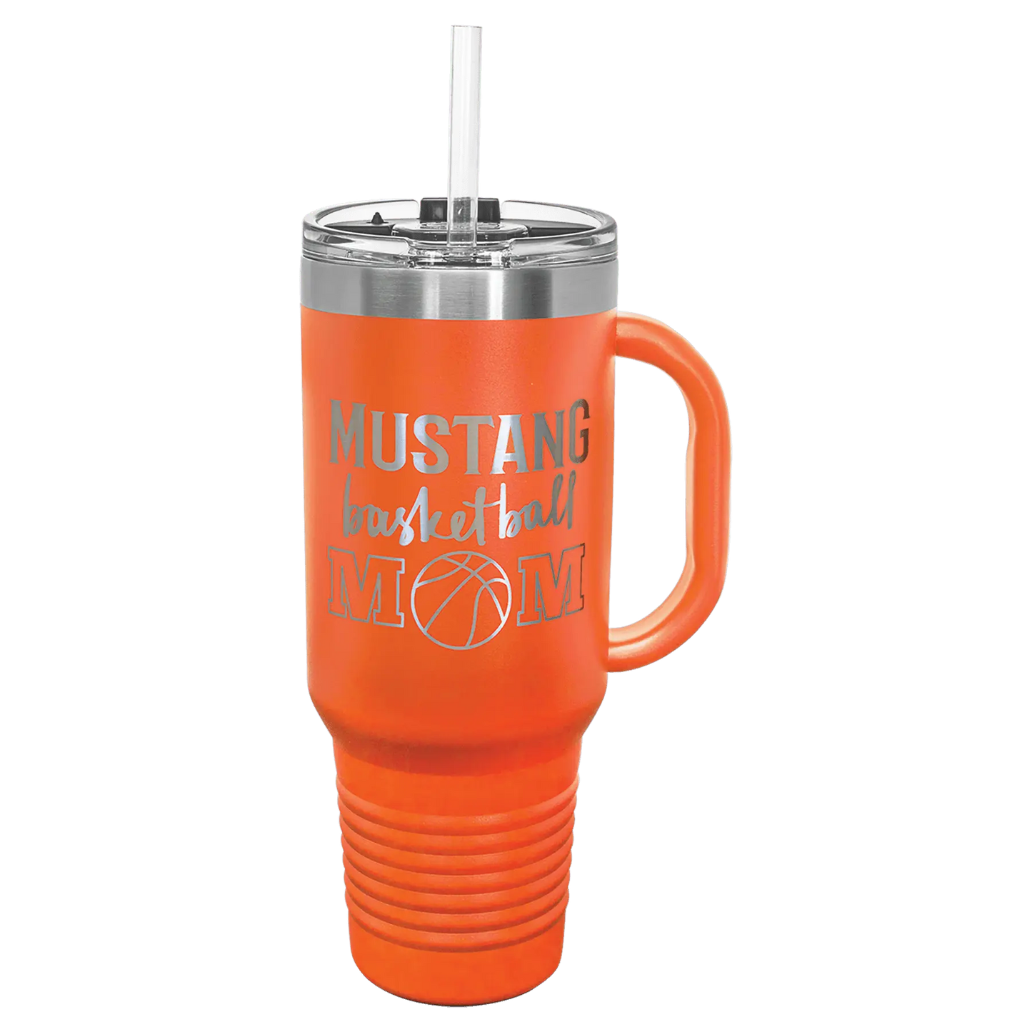 40 oz Travel Mug with Handle, Straw Included - Custom JDS