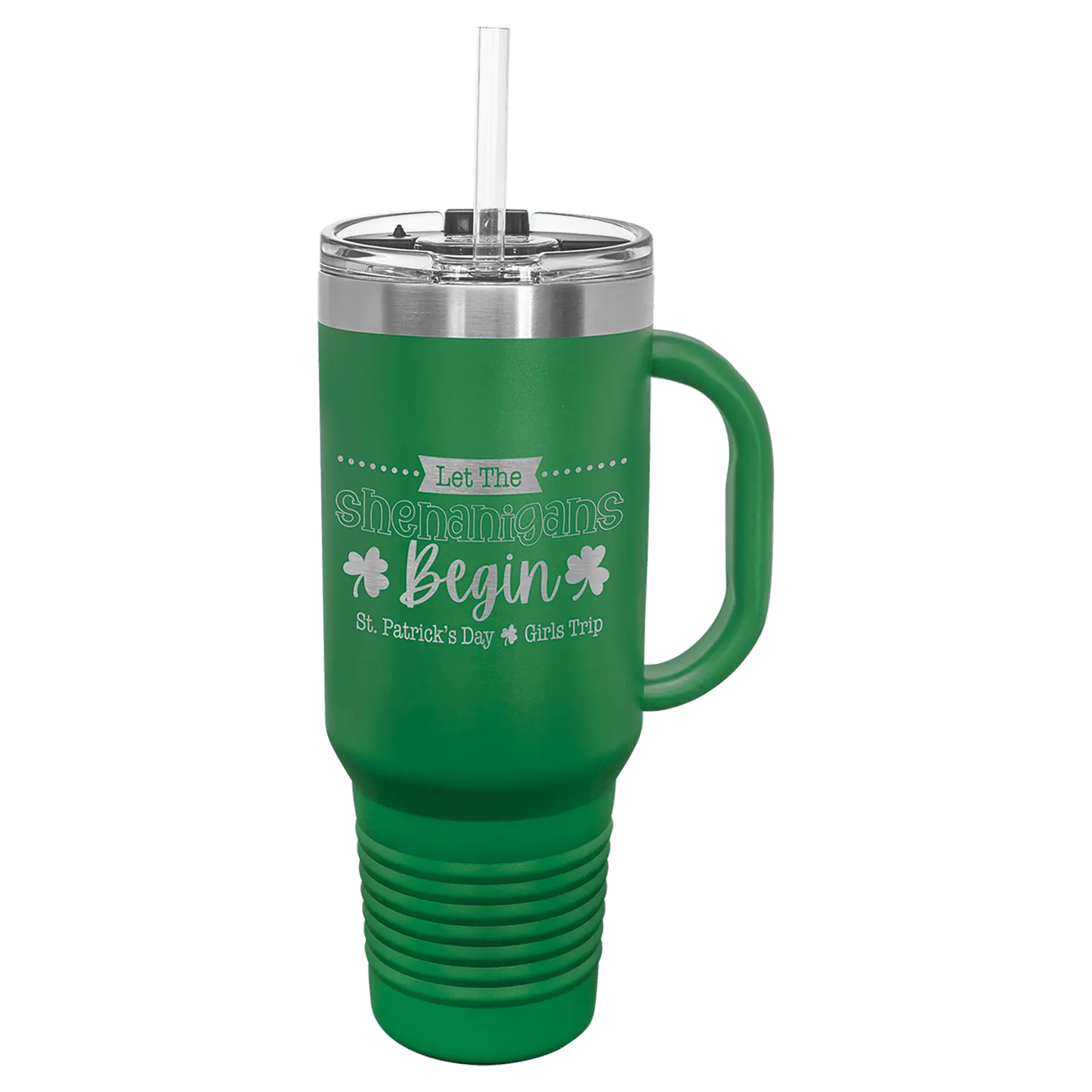40 oz Travel Mug with Handle, Straw Included - Custom JDS