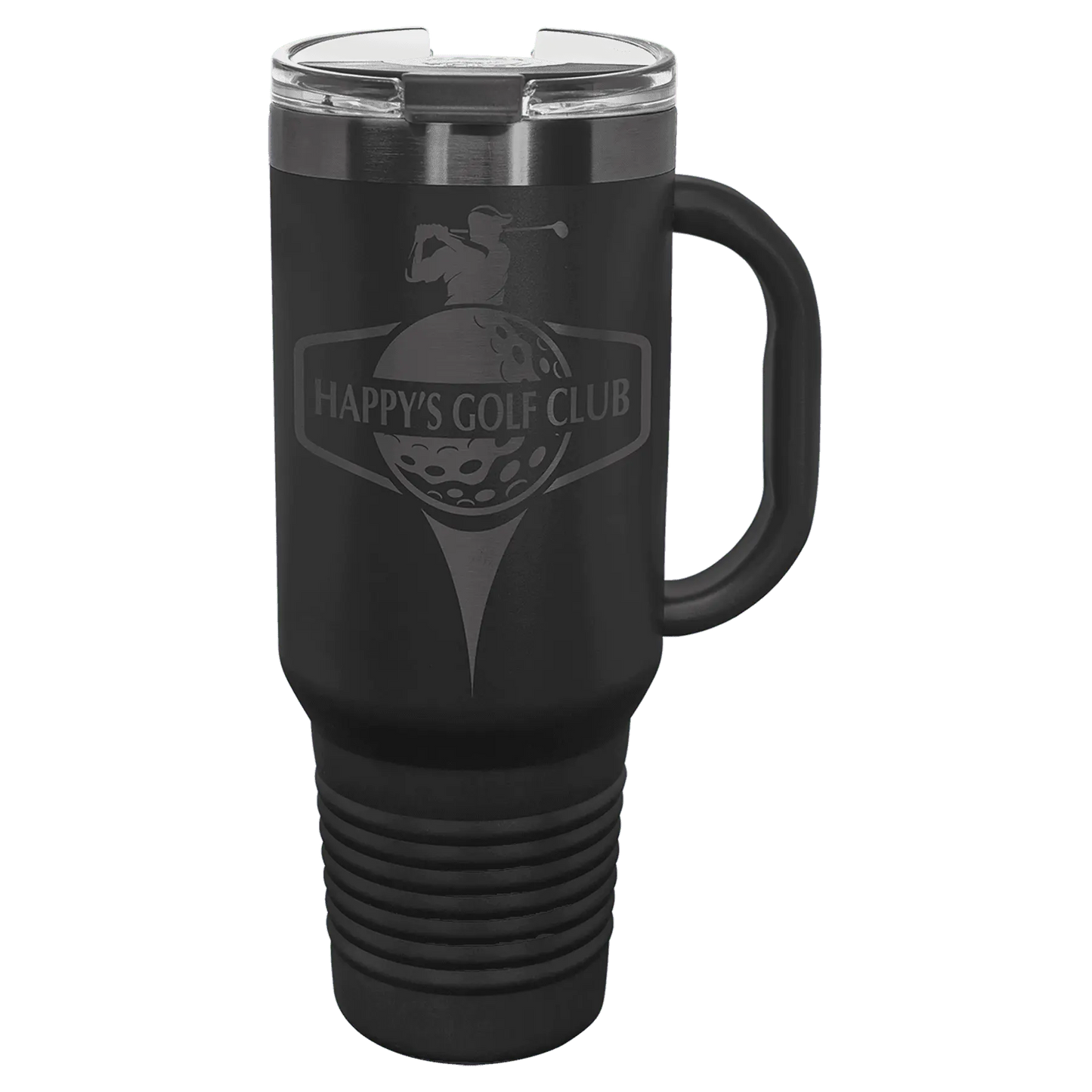 40 oz - Ion Plated - Travel Mug with Handle, Straw Included - Custom JDS