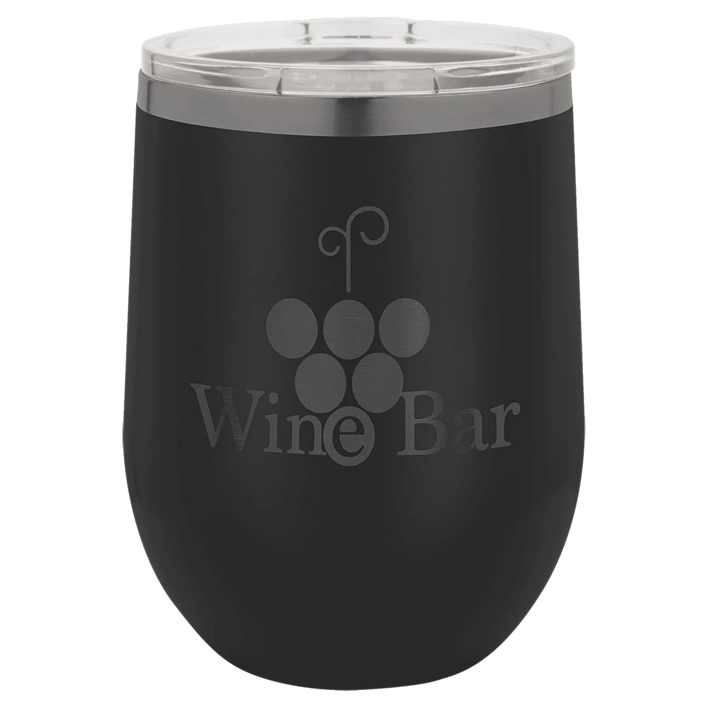 12 oz. - Ion Plated - Wine Tumbler - Stemless with Lid - Vacuum Insulated - Customized JDS