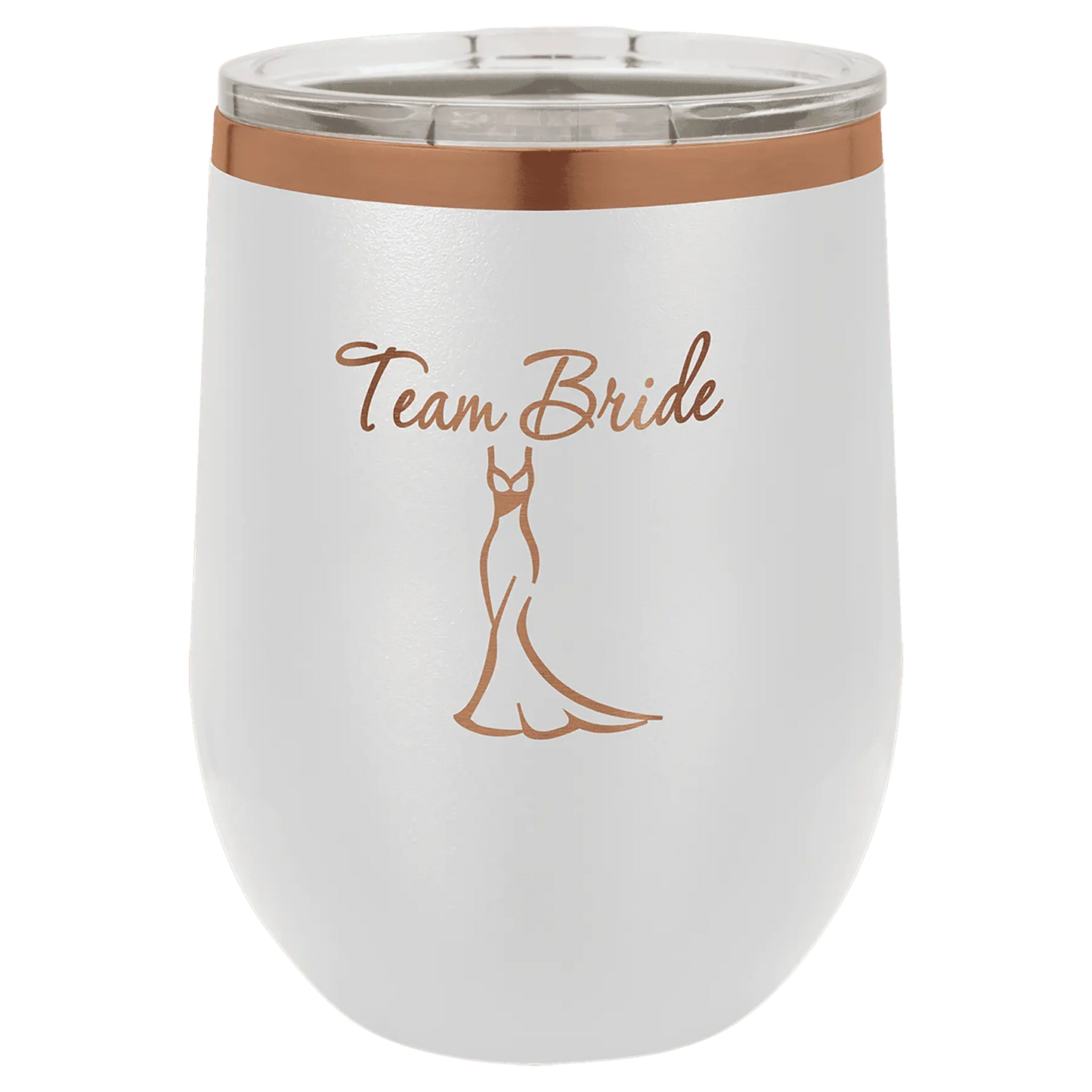 12 oz. - Ion Plated - Wine Tumbler - Stemless with Lid - Vacuum Insulated - Customized JDS