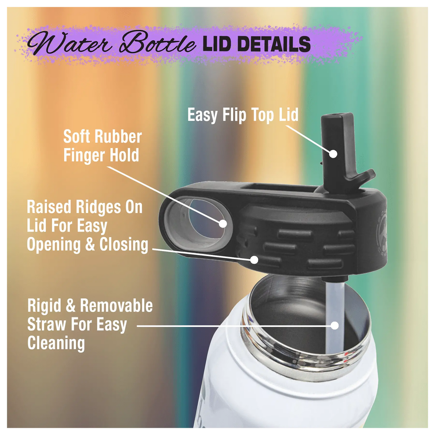 40 oz. Stainless Steel Water Bottle - Custom JDS