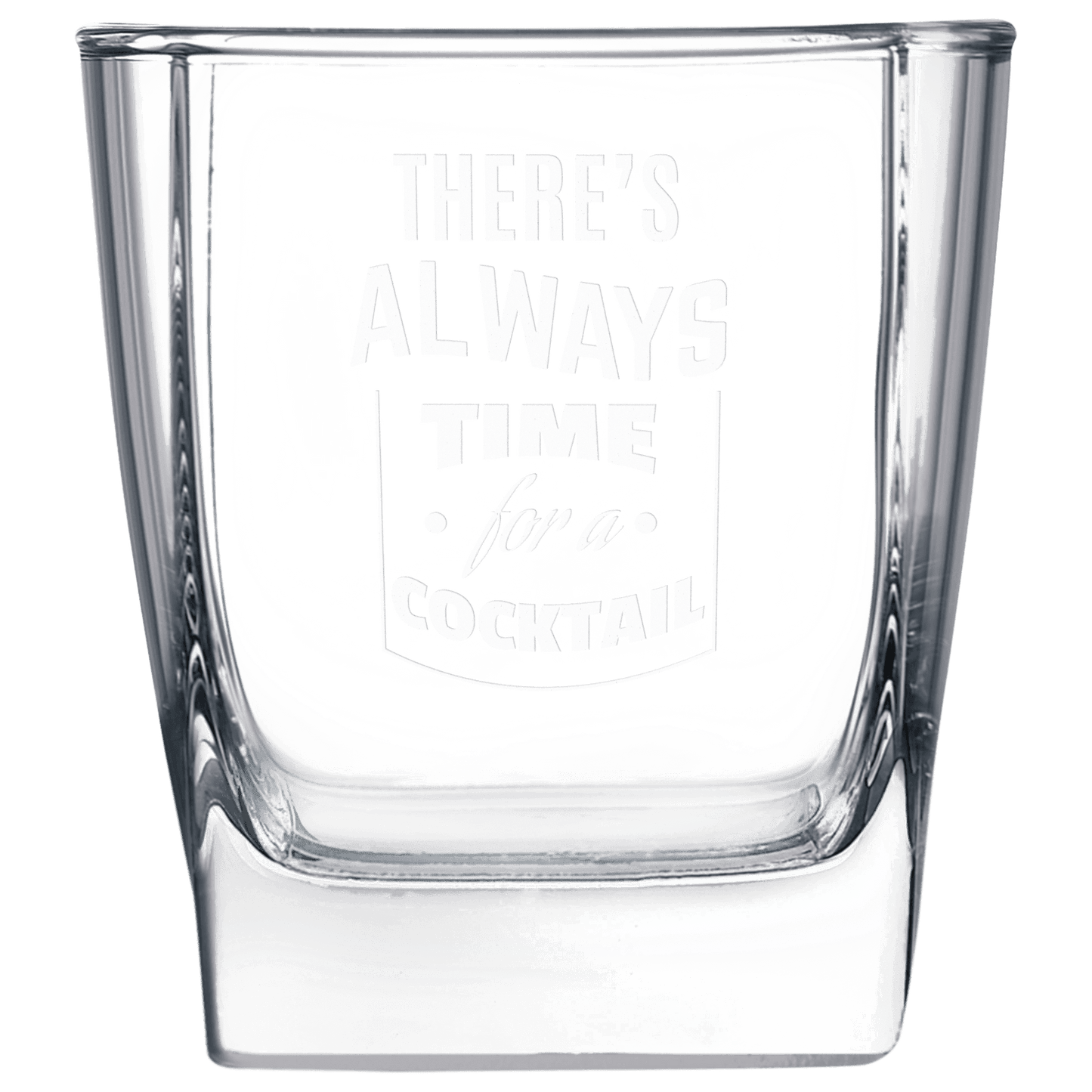 10 1/2 oz. Square on the Rocks Glass JDS