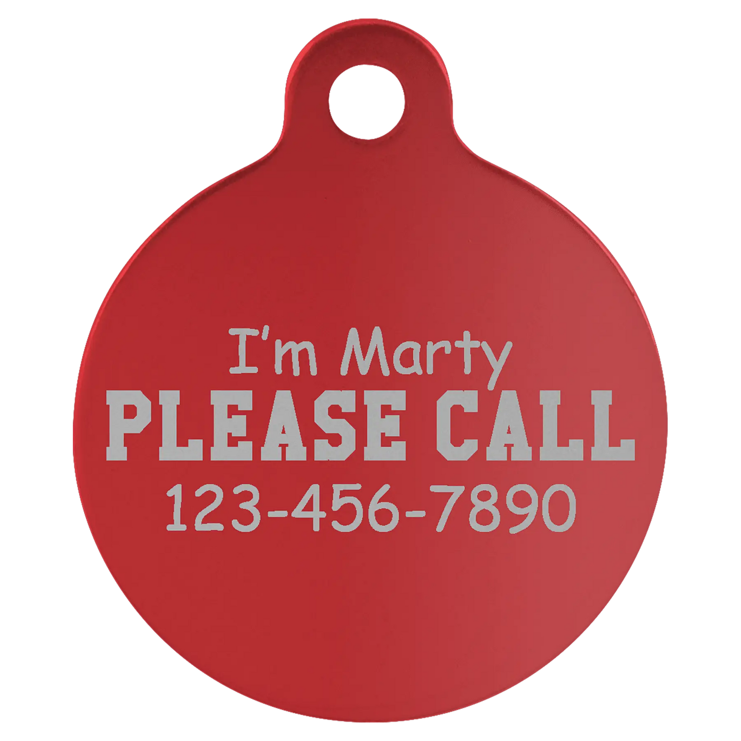 Custom Anodized Aluminum Pet Tag - Huge Variety JDS