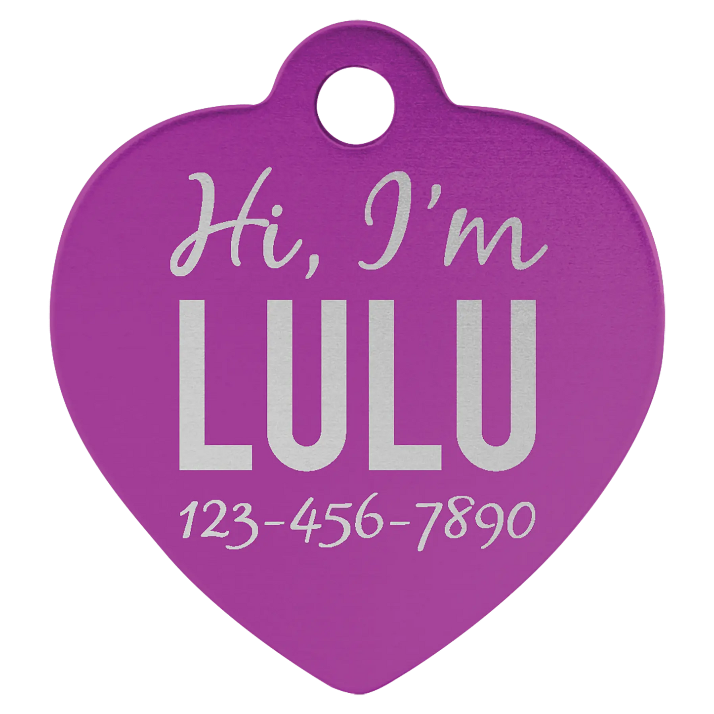 Custom Anodized Aluminum Pet Tag - Huge Variety JDS