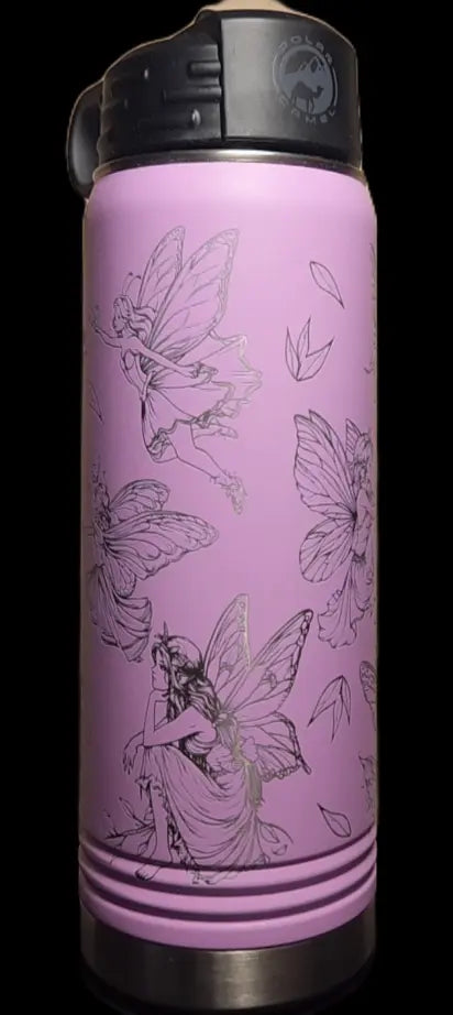 Fairy Bottle - 20 Ounce Laser Etched Stainless JDS