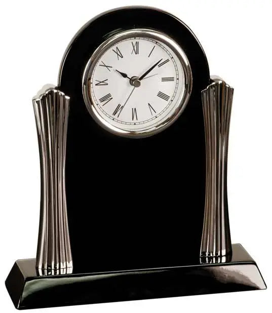 Black Piano Finish Desk Clock JDS