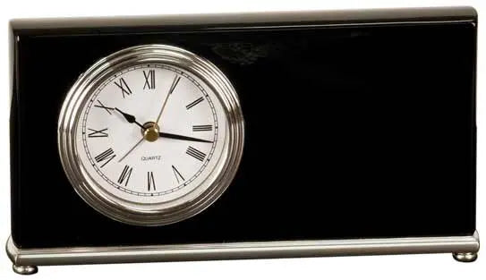 Black Piano Finish Desk Clock JDS
