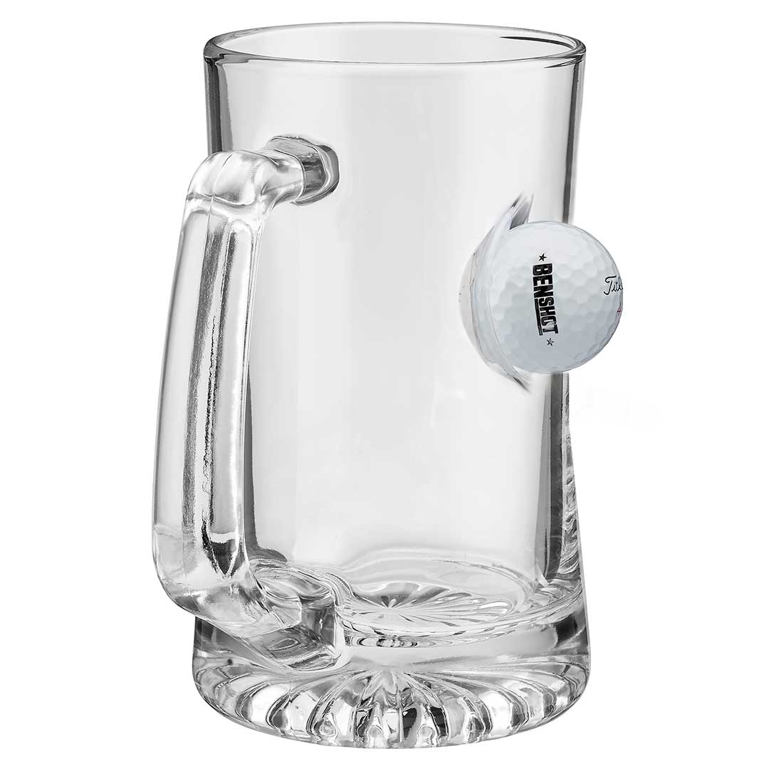 Glassware with Golf Ball Embedment