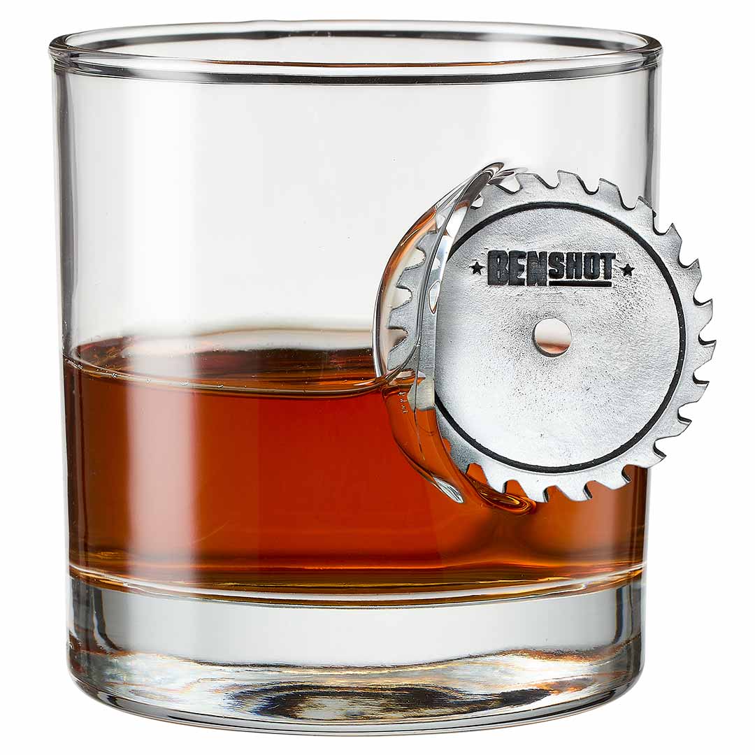 BenShot Saw Blade 11 oz Rocks Glass
