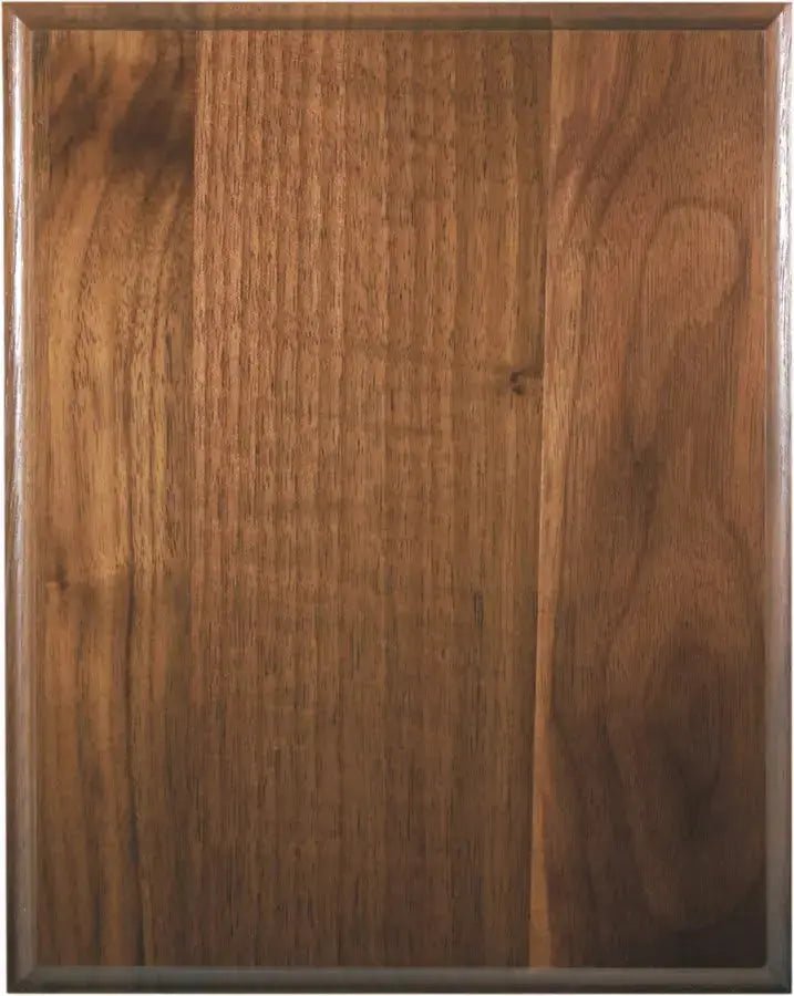 Cove Edge Genuine Walnut Personalized Plaque with (Optional) Marble Acrylic Plate - Smalltown Connetchin