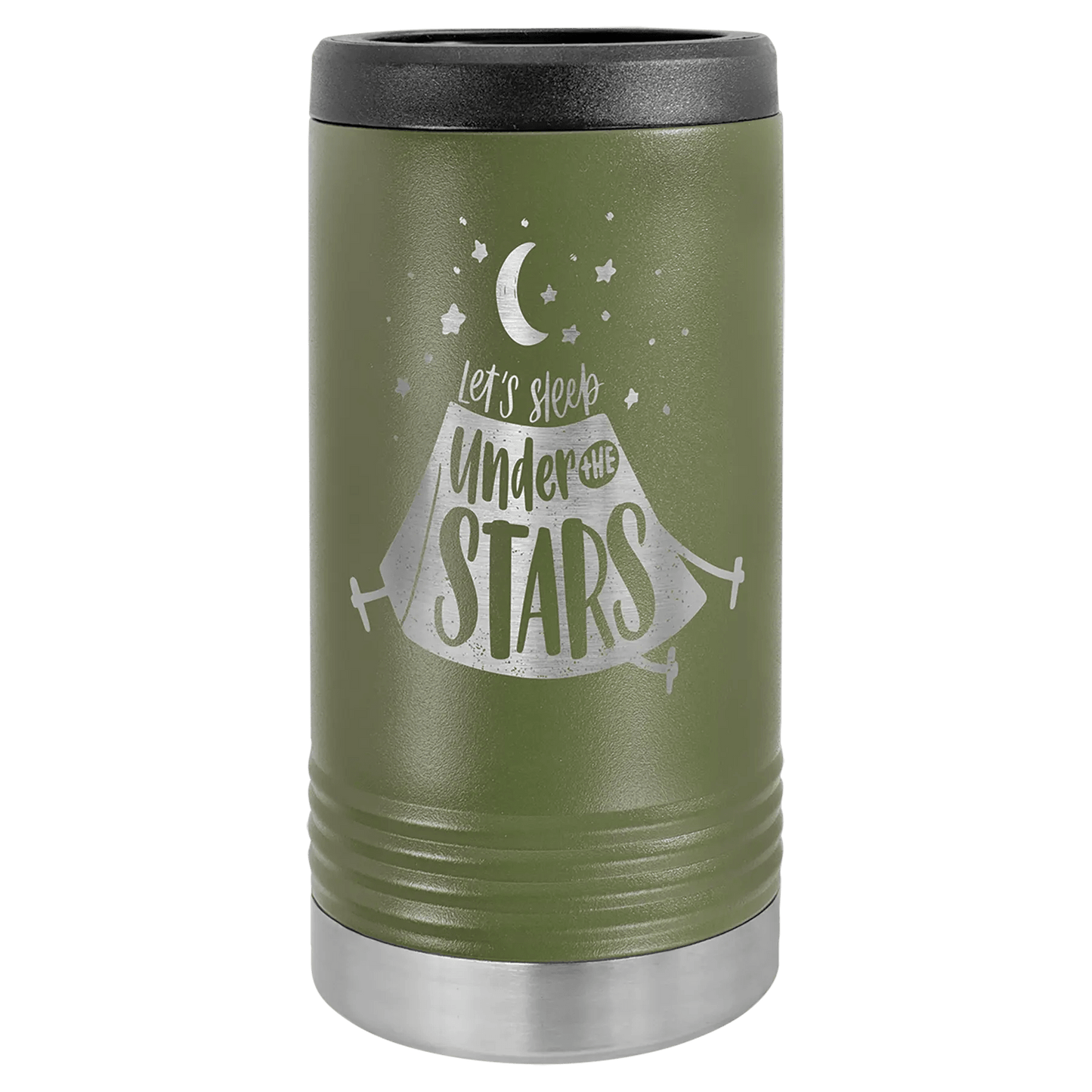 Custom Can Cooler - Slim Custom Etched Beverage Holder - Smalltown Connetchin