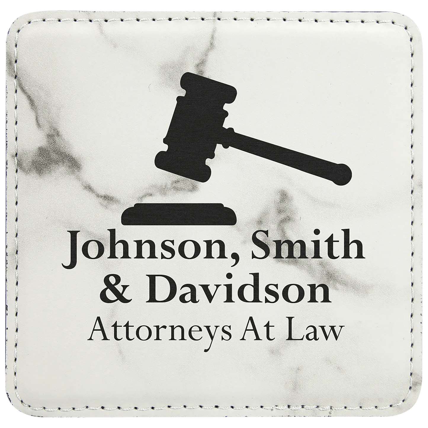 Custom Coasters | Etched Leatherette (4 pcs) - Smalltown Connetchin