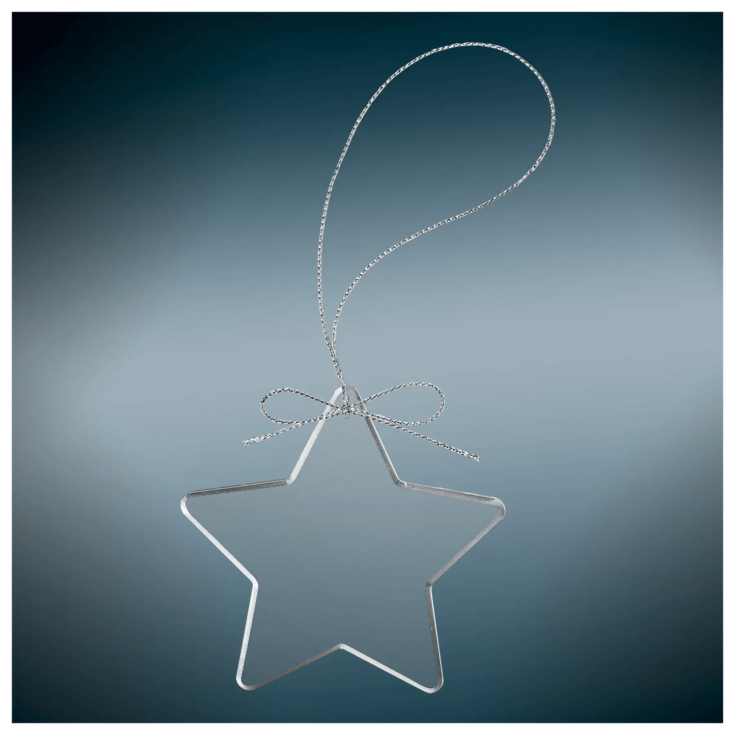 Custom Etched Glass Ornament with Silver String - Smalltown Connetchin