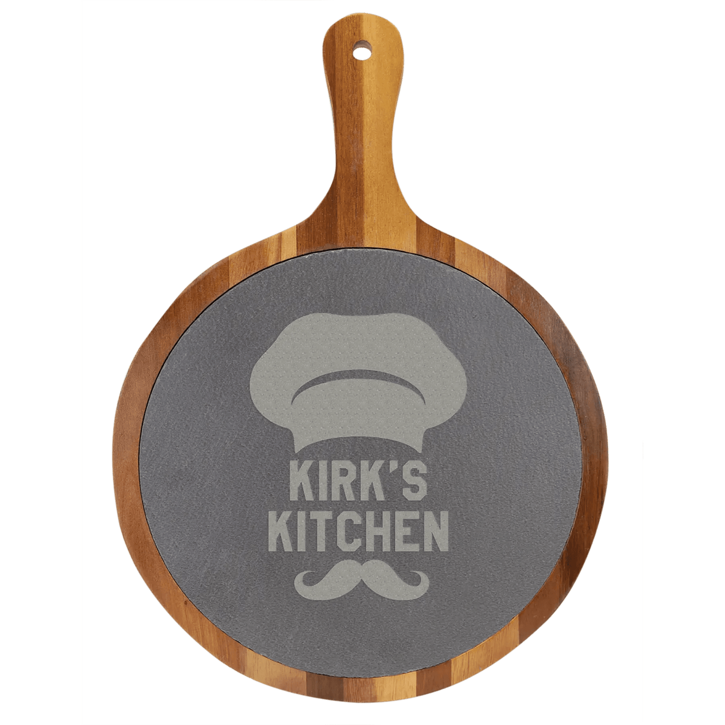 Custom Serving Board | Laser Etched Acacia Wood and Slate - Smalltown Connetchin