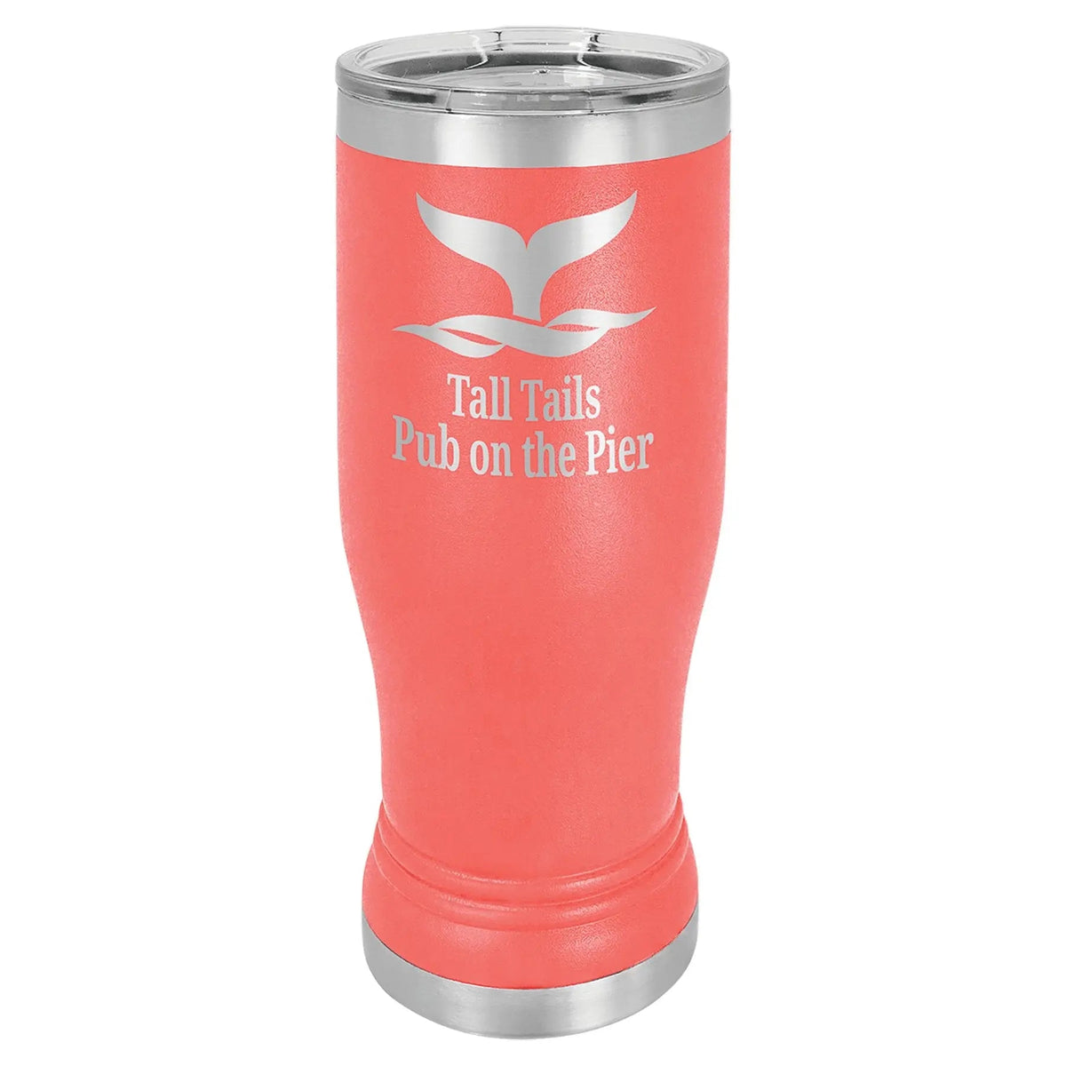 Custom Tumbler - 14 oz. Pilsner with Clear Lid - Smalltown Connetchin