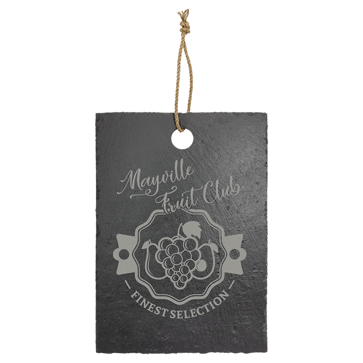 Laser Etched Slate - Custom Cutting Board - Smalltown Connetchin