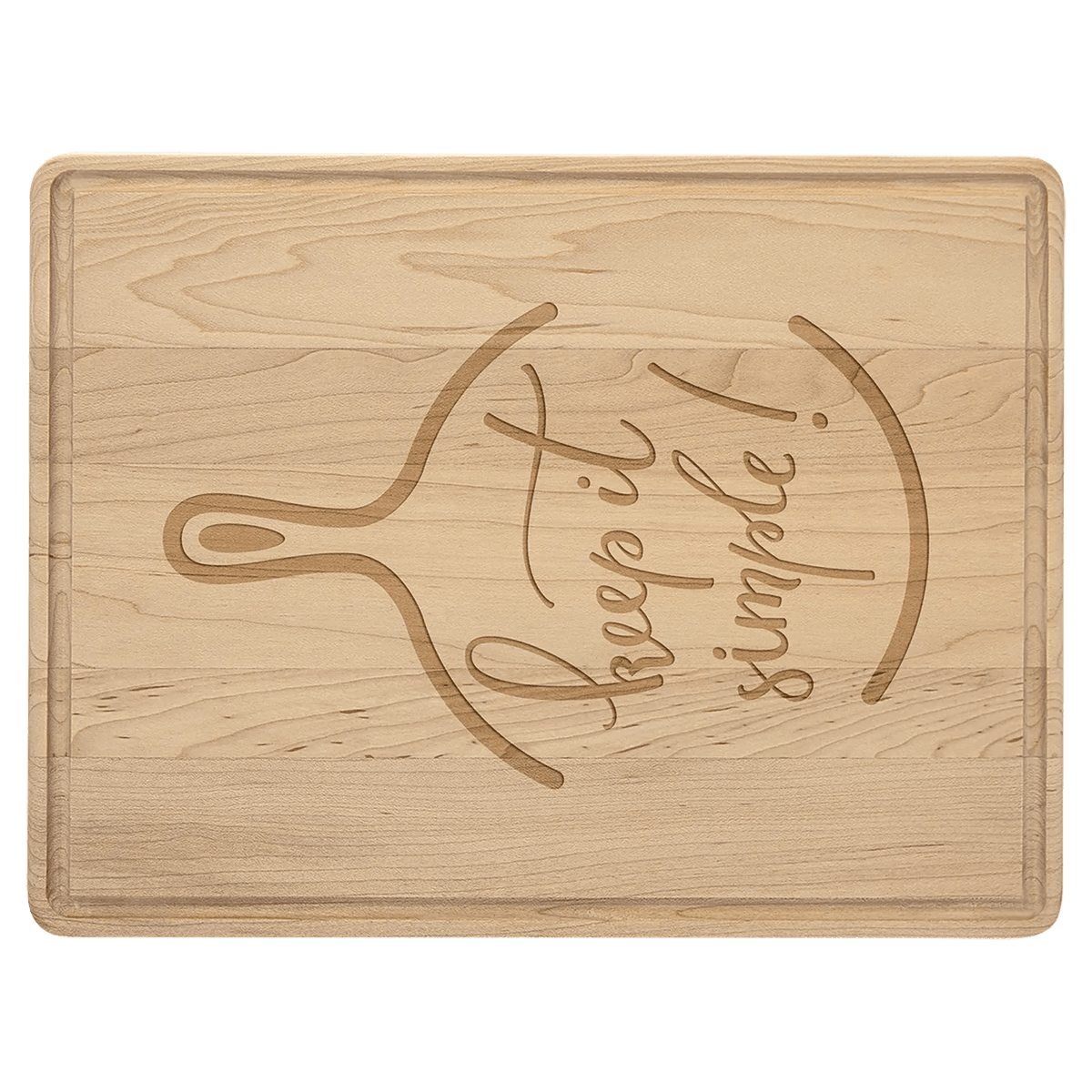 Maple Cutting Board with Drip Ring - Smalltown Connetchin