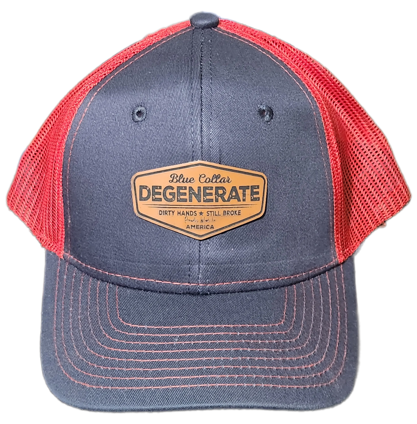 Blue Collar Degenerate Hat - Snap-Back Patch Cap Epic Sports