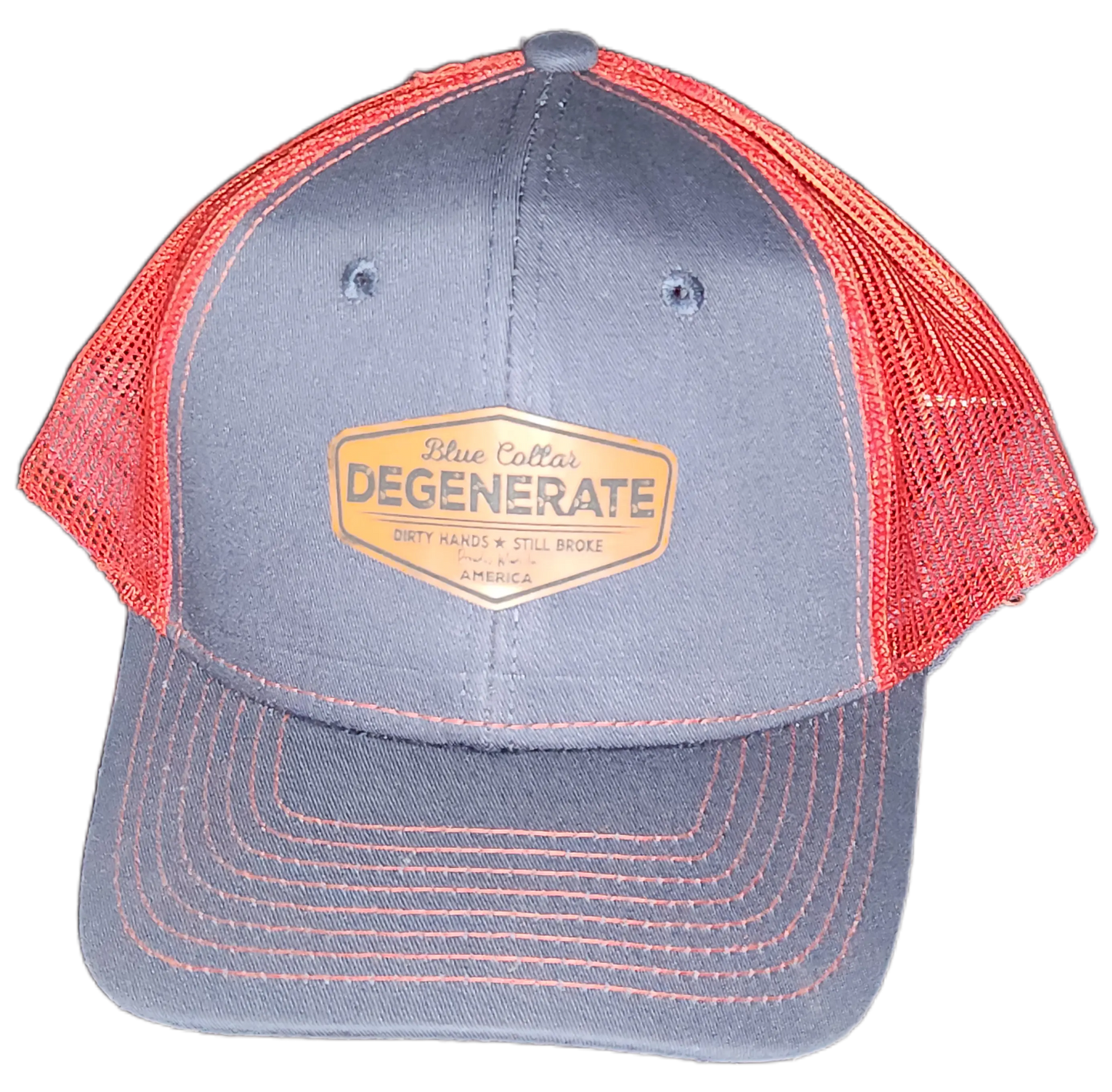 Blue Collar Degenerate Hat - Snap-Back Patch Cap Epic Sports