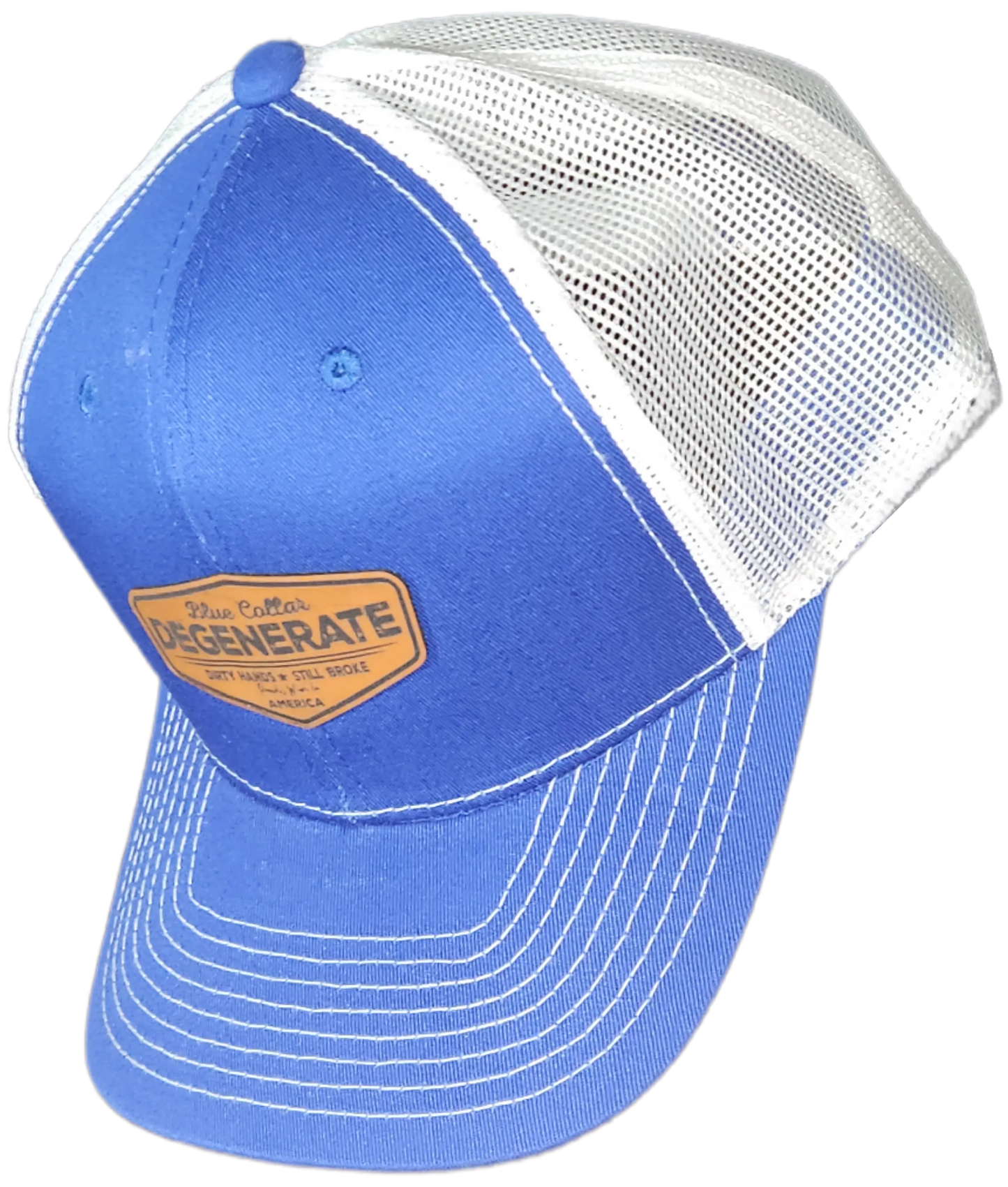Blue Collar Degenerate Hat - Snap-Back Patch Cap Epic Sports